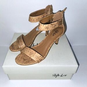 Style & Co. Women's Paycee Cork Dress Sandals